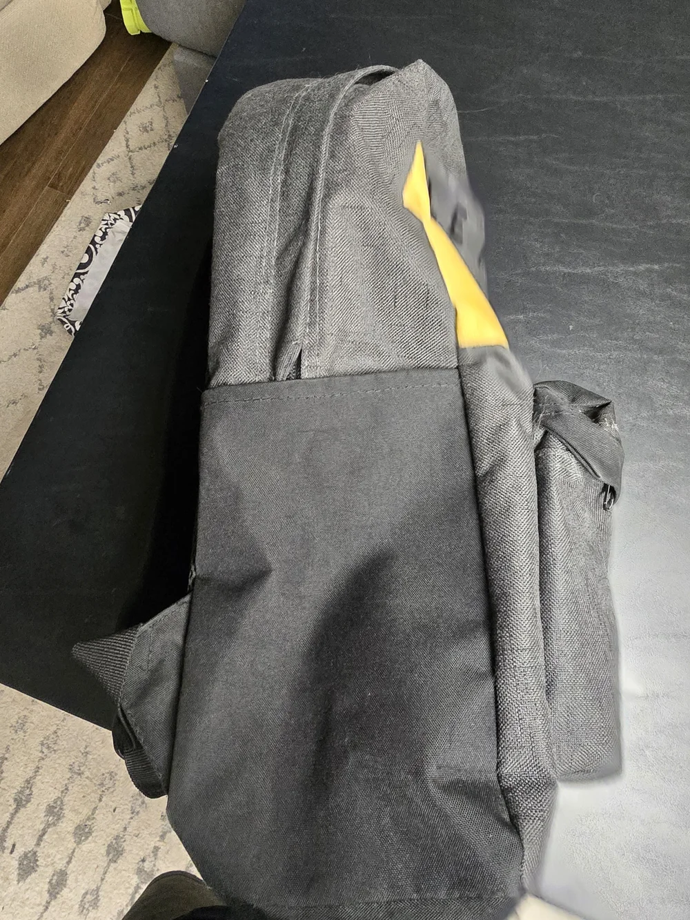 Harry Potter Hufflepuff House Crest Backpack Gray Yellow Bookbag